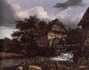 Jacob van Ruisdael Two Water Mills and an Open Sluice china oil painting reproduction